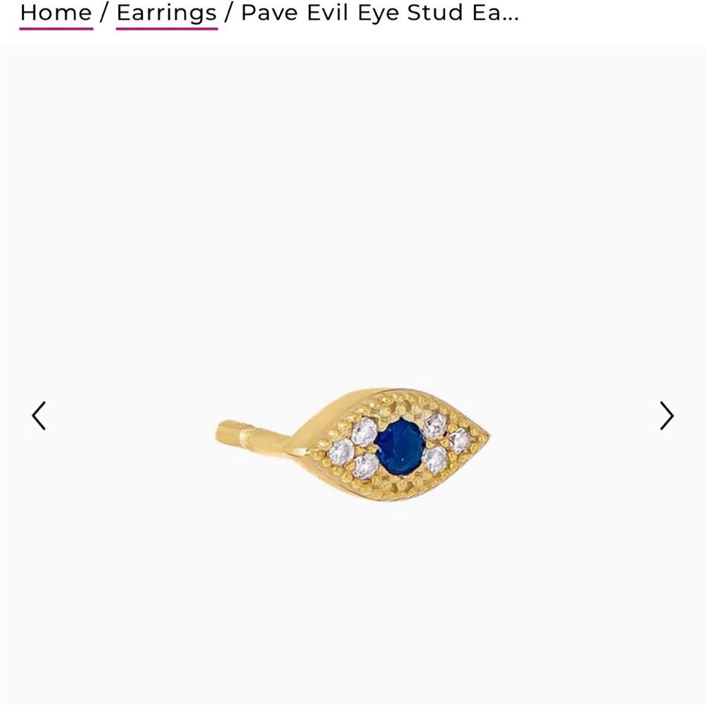 NWT mini evil eye studs